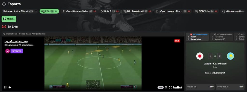 Betblast Casino sport live Football
